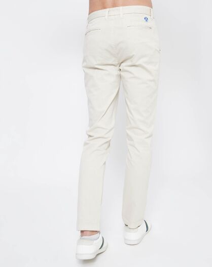 Pantalon chino Gabard uni beige